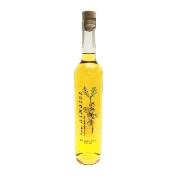 botella orujo artesano de hierbas licor casero